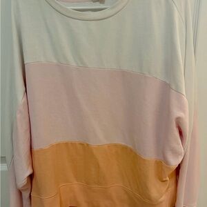 Crown & Ivy Cream and Pink Top